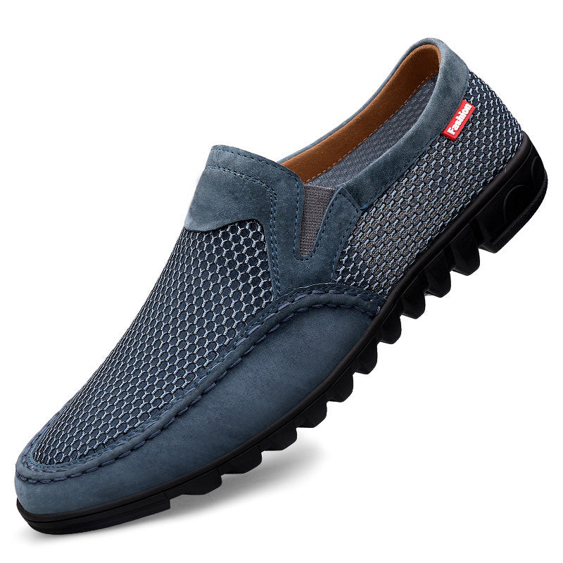 Men's Breathable Mesh Slip On Driving Loafers