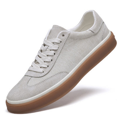 VILOCY Mens Nubuck Suede Low-top Casual Board Sneakers 