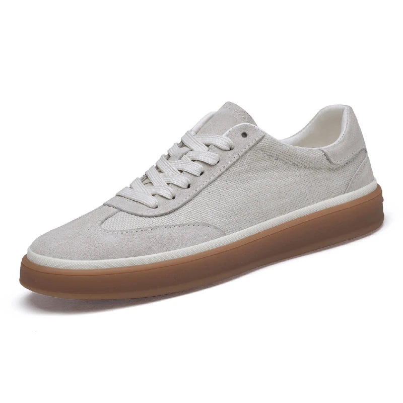 Men Nubuck Suede Low-top Casual Board Sneakers
