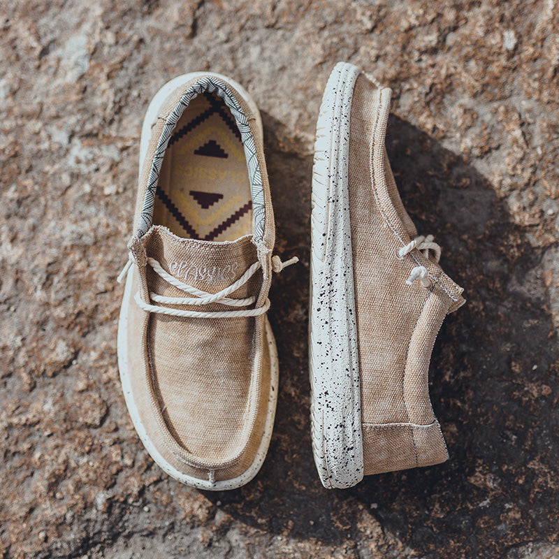 Men's Lace Up Canvas Casual Lightweight Boat Loafers