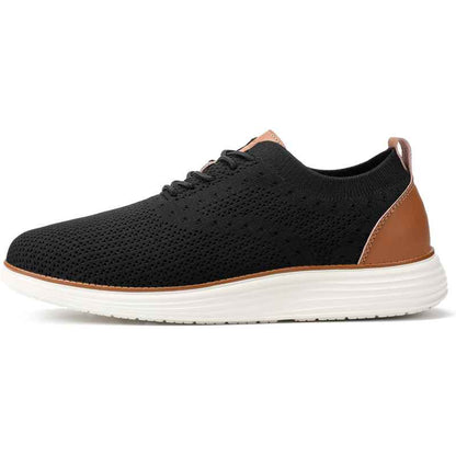 Men's Breathable Knit Lace Up Business Casual Oxford Shoes