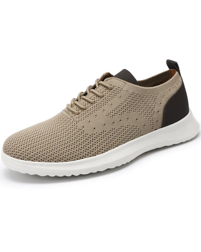 Men's Breathable Knit Mesh Casual Oxford Sneakers