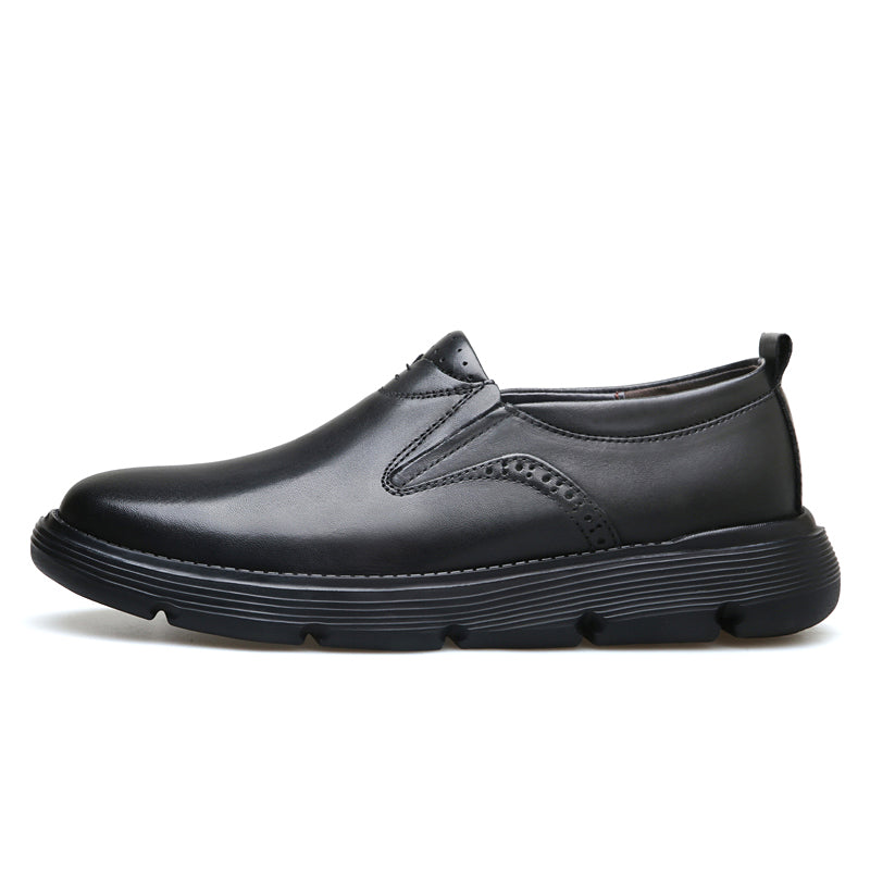 Men's Business Casual Slip On Leather Shoes