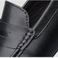 Men's Genuine Leather Shoes Casual Heightening Slip On Loafers Breathable Lightweight Flats Driving Shoes Fashion Slipper