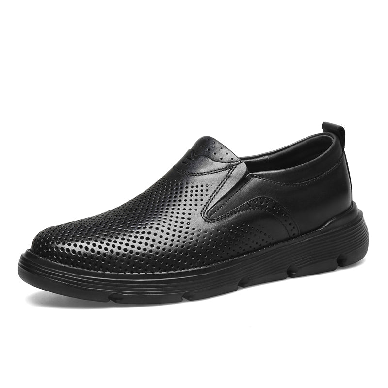 Men's Business Casual Slip On Leather Shoes