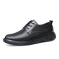 Men's Platform Lace Up Leather Business Casual Shoes