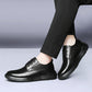 Men's Platform Lace Up Leather Business Casual Shoes