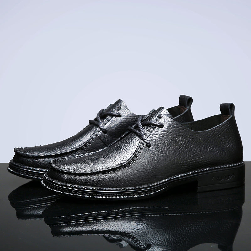 Men Hand Stitched Leather Business Casual Dress Shoes