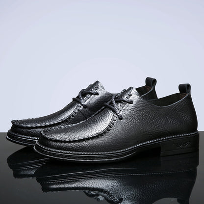 Men Hand Stitched Leather Business Casual Dress Shoes