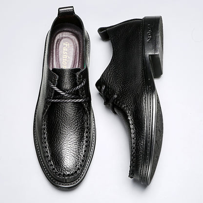 Men Hand Stitched Leather Business Casual Dress Shoes