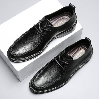 Men Hand Stitched Leather Business Casual Dress Shoes