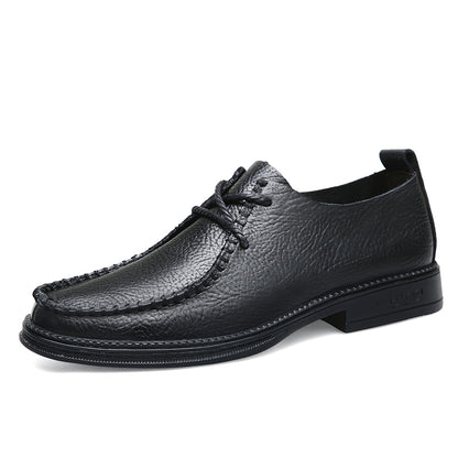 Men Hand Stitched Leather Business Casual Dress Shoes