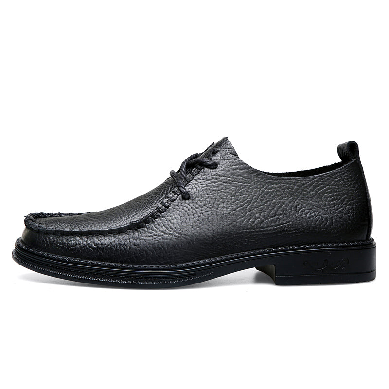 Men Hand Stitched Leather Business Casual Dress Shoes