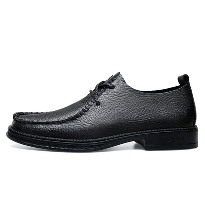 Men Hand Stitched Leather Business Casual Dress Shoes