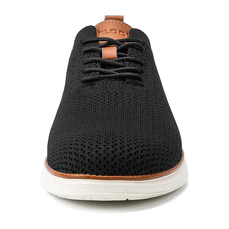 Men's Breathable Knit Lace Up Business Casual Oxford Shoes