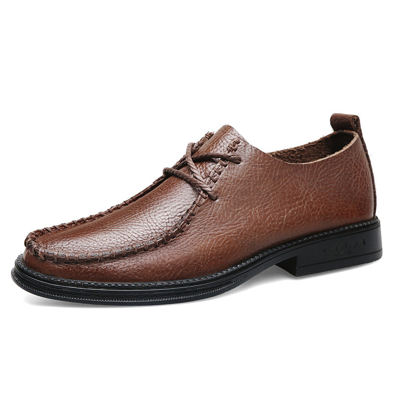 Men Hand Stitched Leather Business Casual Dress Shoes