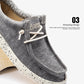 Men's Lace Up Casual Cloth Shoes Rounded Toe Design Loafers Comfortable Lightweight