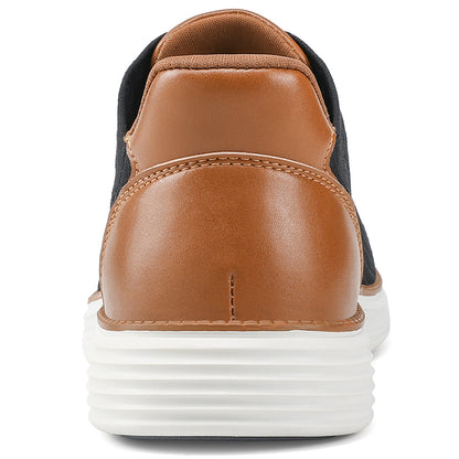 Vilocy Men's Knit Hands Free Slip-On Casual Business Oxford Shoes In Black