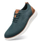 Men's Breathable Knit Lace Up Business Casual Oxford Shoes