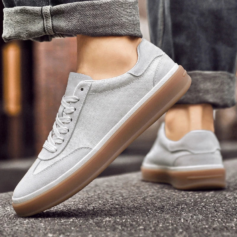 Men Nubuck Suede Low-top Casual Board Sneakers
