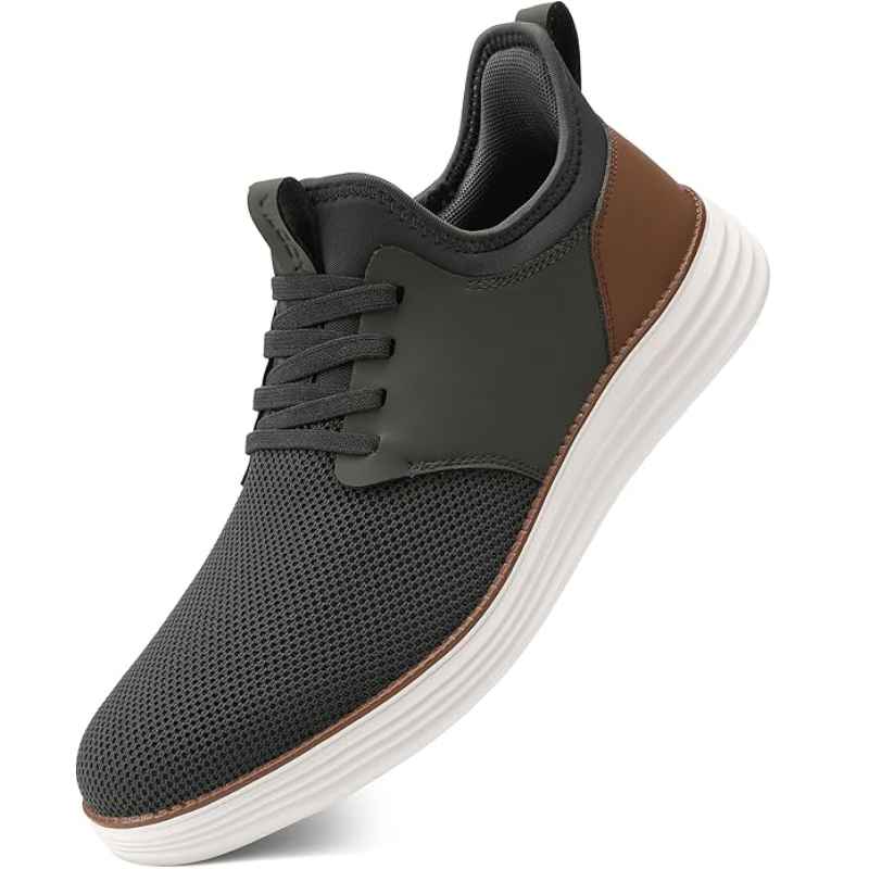 Men's Breathable Knit Slip On Business Casual Oxford Shoes