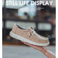 Men's Lace Up Casual Cloth Shoes Rounded Toe Design Loafers Comfortable Lightweight