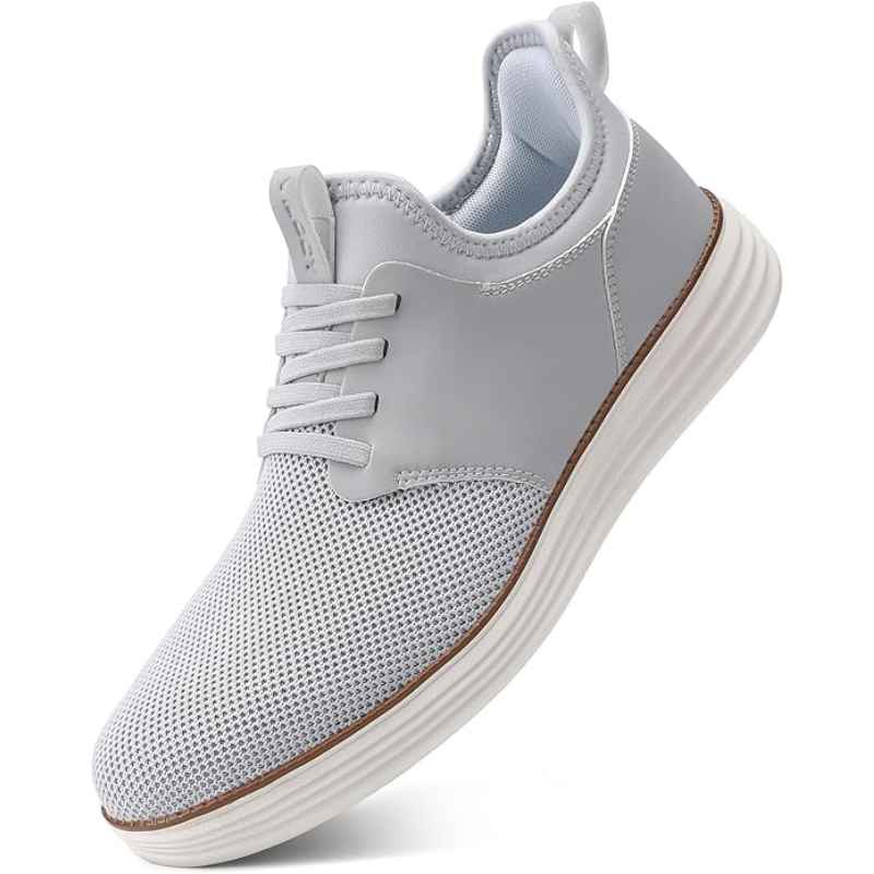 Men's Breathable Knit Slip On Business Casual Oxford Shoes