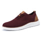 Men's Breathable Knit Lace Up Business Casual Oxford Shoes