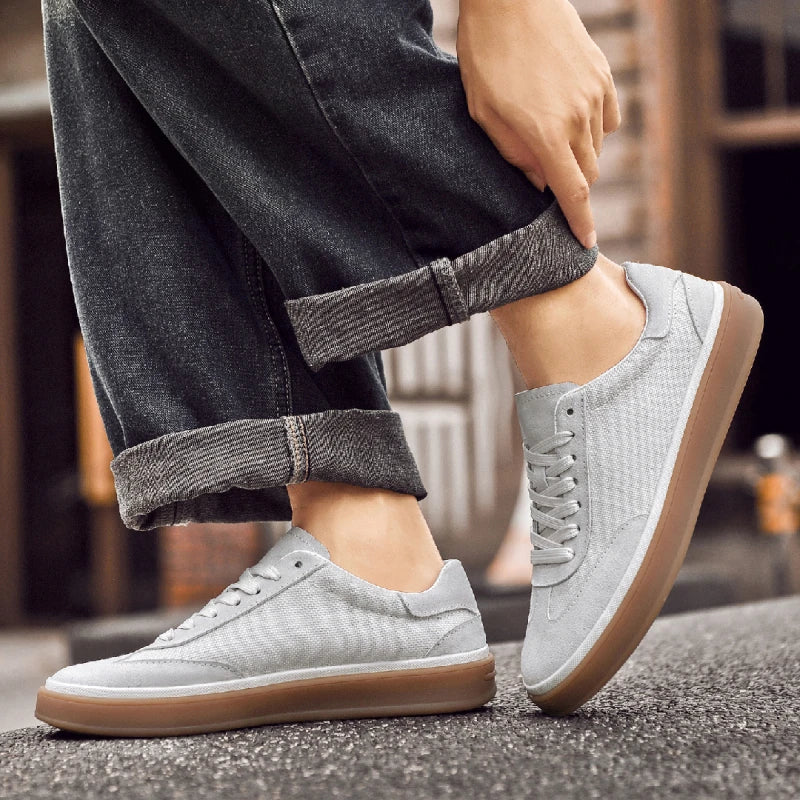 Men Nubuck Suede Low-top Casual Board Sneakers