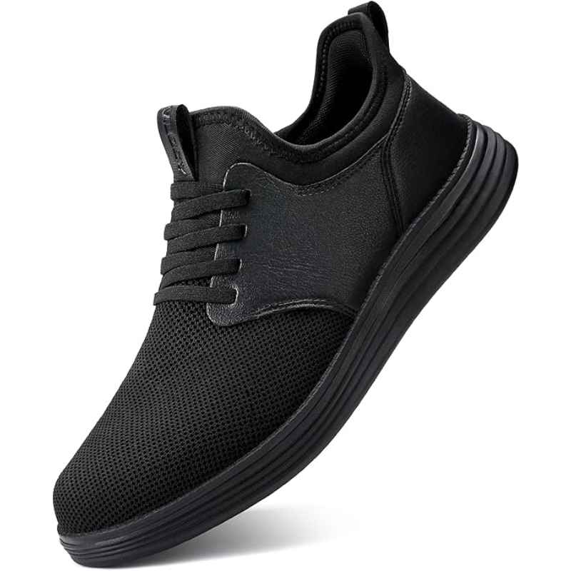 Men's Breathable Knit Slip On Business Casual Oxford Shoes