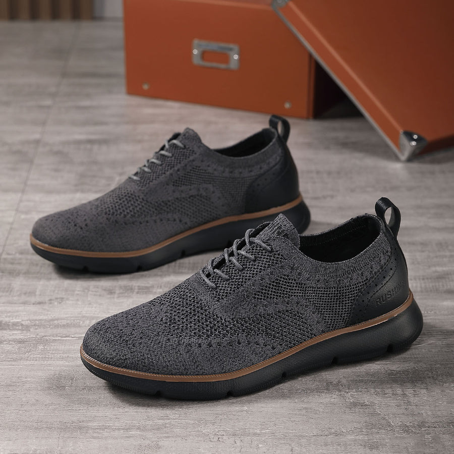 Men's Lace-Up Casual Genuine Leather Shoes Walking Oxfords Business Dr –  Vilocy