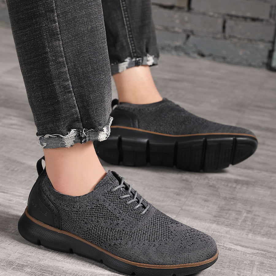 Knit hot sale casual shoes