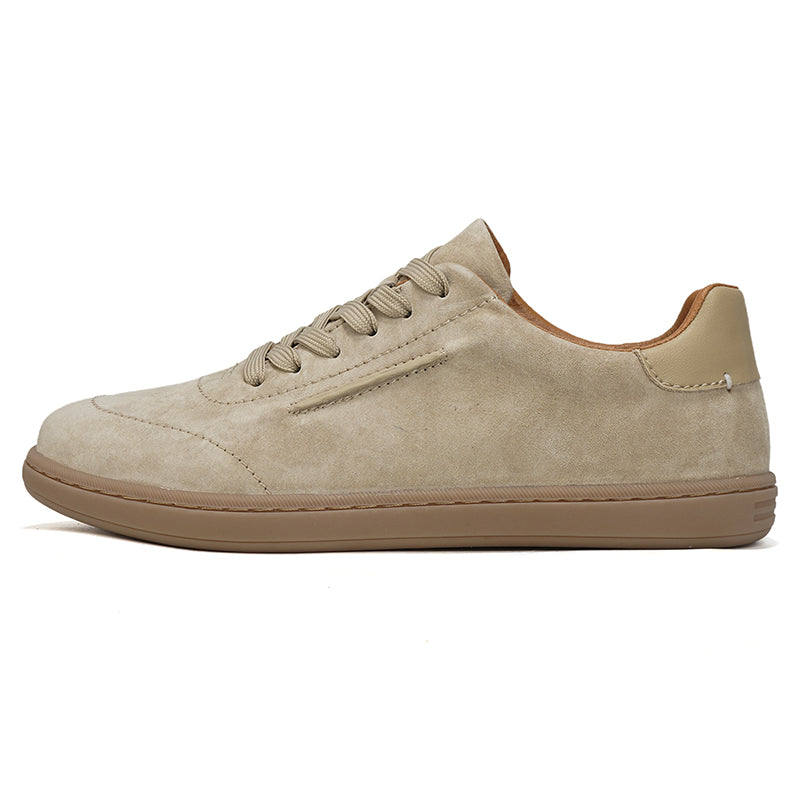Mens Suede Leather Low Top Casual Sneakers
