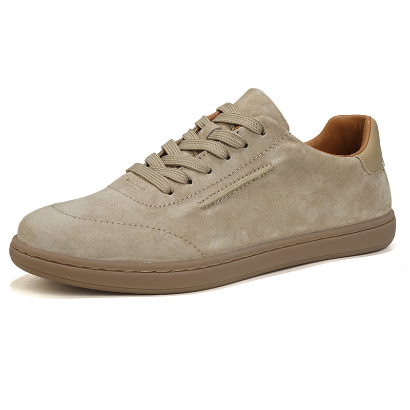 Mens Suede Leather Low Top Casual Sneakers