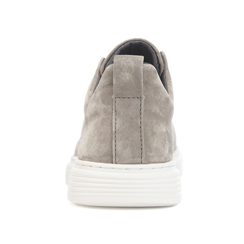 Mens Suede Slip‑On Low‑Top Casual Sneakers