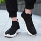 Mens Walking Shoes Breathable Knit Slip On Sneakers Lightweight  Shoes Casual Running Tennis Shoes