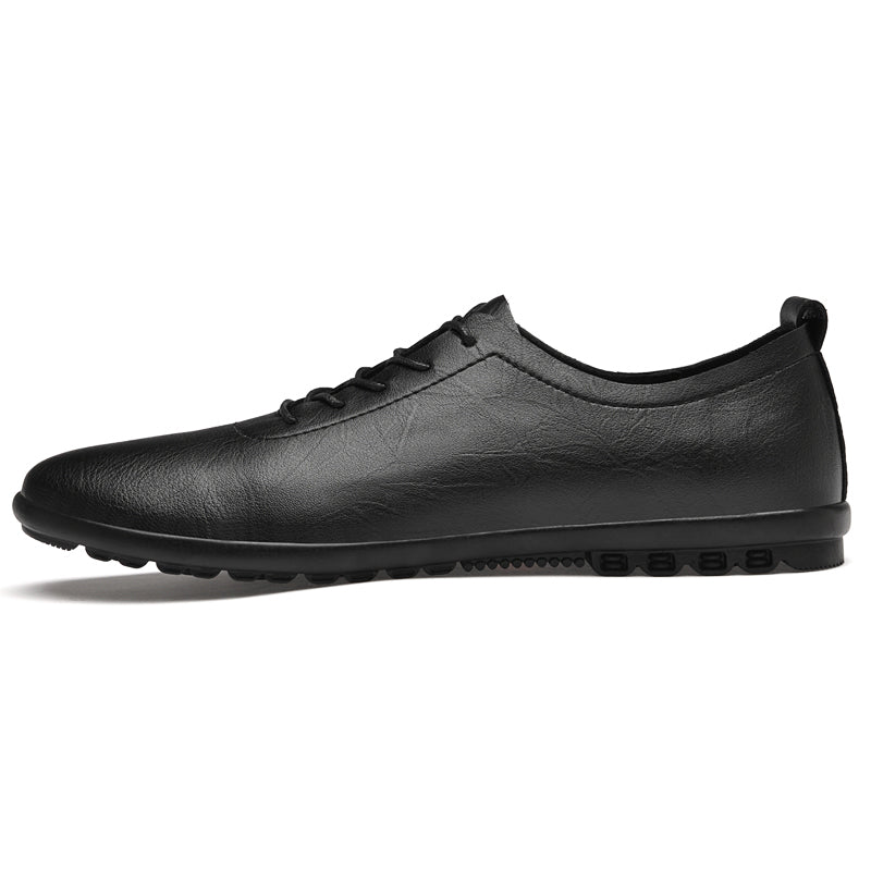 Men's Lace Up Soft Leather Lightweight Business Casual Oxford Shoes