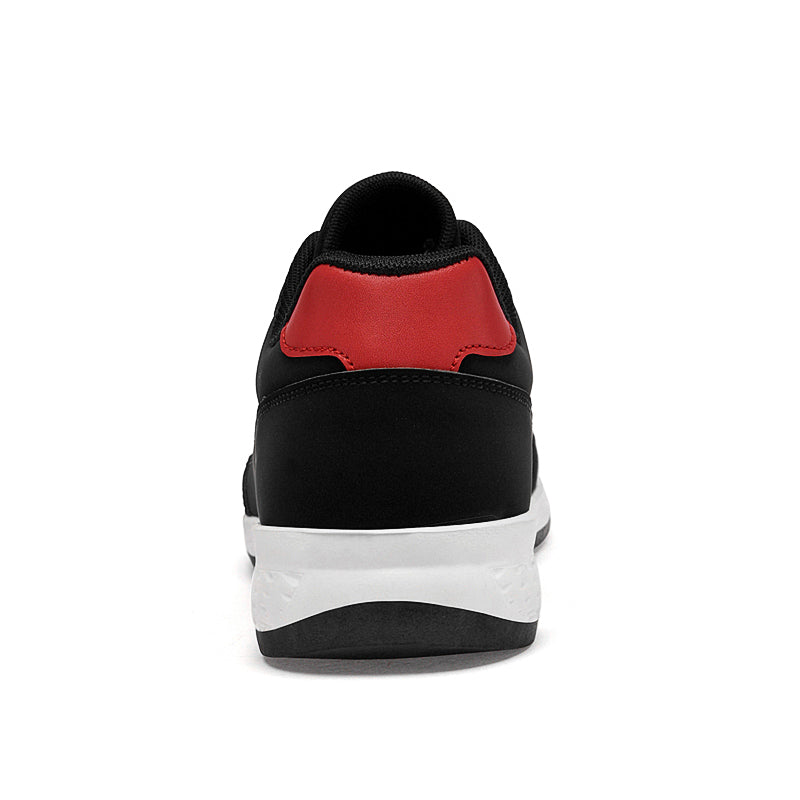 Mens Black Lightweight Low‑Top Casual Walking Shoes