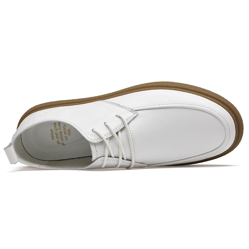 Men's Lace-Up Casual Genuine Leather Shoes Walking Oxfords Business Dress Shoes