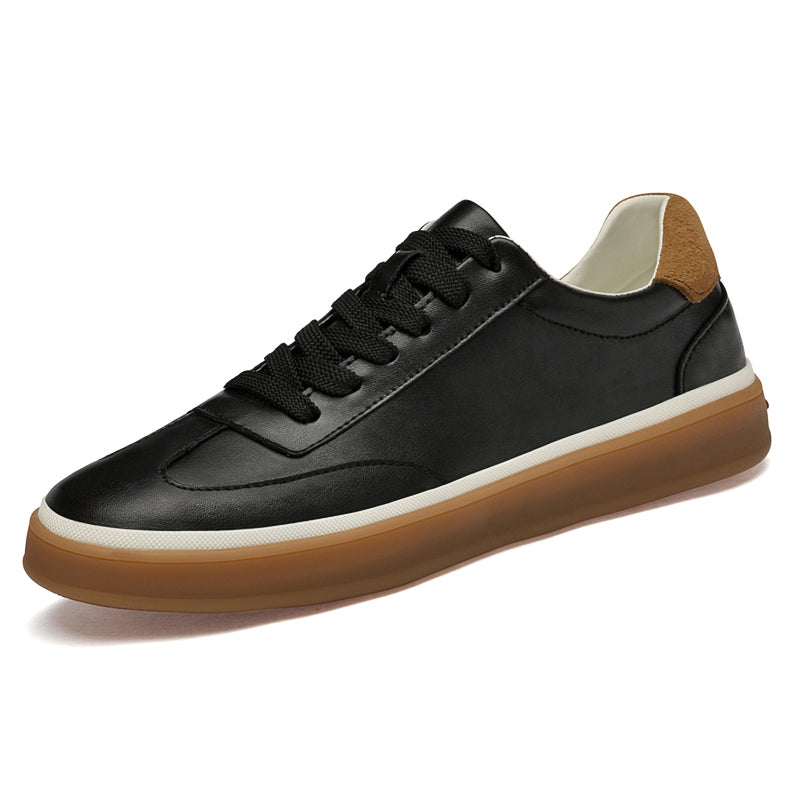 Men's Low Top Leather Skate Casual Sneakers