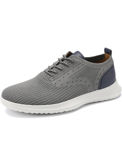 Men's Breathable Knit Mesh Casual Oxford Sneakers