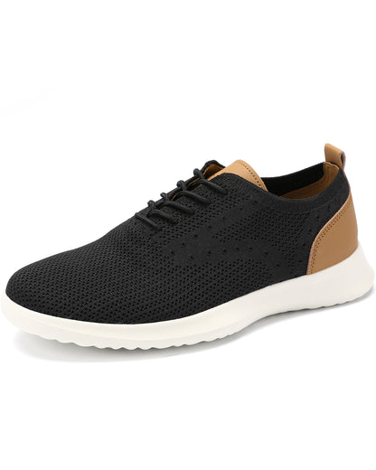 Men's Breathable Knit Mesh Casual Oxford Sneakers