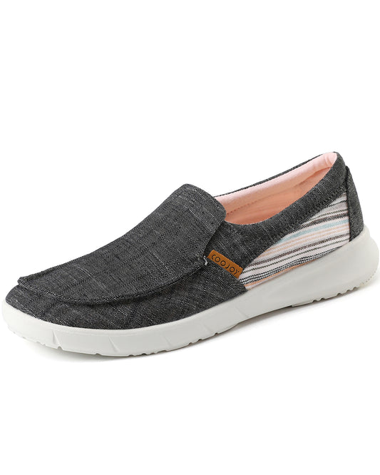 Women's Canvas Slip On Platform Casual Loafers