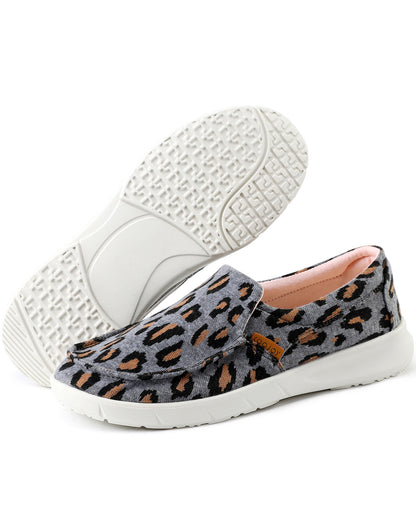 Women's Canvas Slip On Platform Casual Loafers