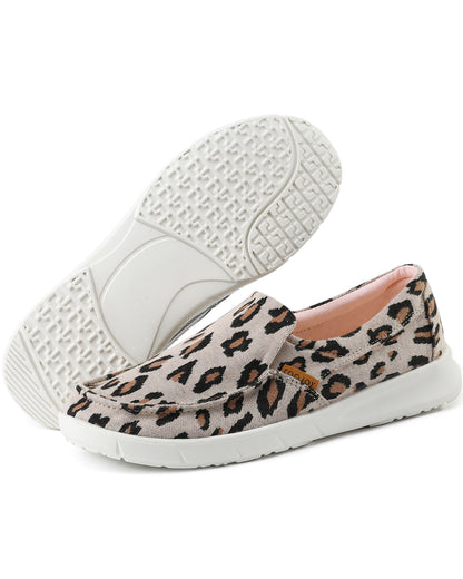 Women's Canvas Slip On Platform Casual Loafers