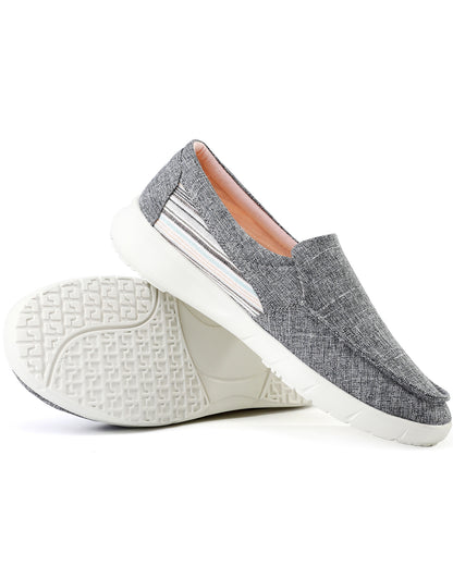 Women's Canvas Slip On Platform Casual Loafers