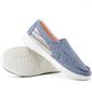 Women's Casual Lightweight Stretch Boat Canvas Slip on Shoes Breathable