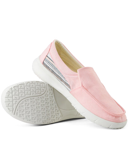 Women's Canvas Slip On Platform Casual Loafers