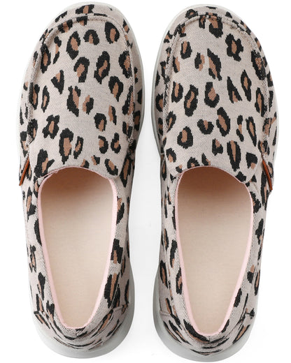Women's Canvas Slip On Platform Casual Loafers