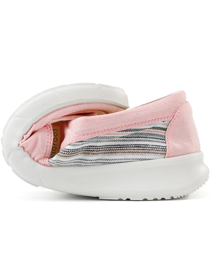 Women's Canvas Slip On Platform Casual Loafers